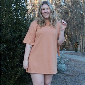 Rust Tassel Sweater Dress. NWT